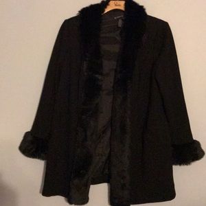 2x inc international concepts faux fur trim jacket